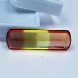 Amazing 27.00ct natural baguette-cut sapphire, a certified loose gemstone for a gift or jewelry.