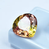 Certified 11.50ct natural bi-color sapphire, a pear-cut loose gemstone for a ring, on sale