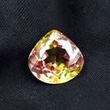 11.50 carat pear-cut bi-color sapphire, a certified natural loose gemstone