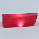 Red rectangular object on a light gray background