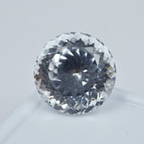 13.52 ct natural white sapphire round cut certified loose gemstone