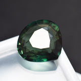 Deep Green Sapphire Pear Cut 7.80 Ct pear shaped sapphire