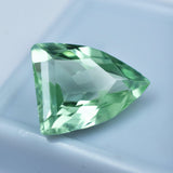 Fancy-cut bluish-green sapphire, 6.45ct, from Montana, a certified natural gemstone.