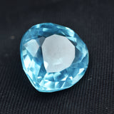 Natural Pear Cut Aquamarine Gemstone 13.24 Ct on White Box