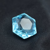 10.23 Ct Aquamarine Gemstone on Black Background