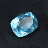 13.94 Ct Aquamarine Gemstone Displayed on Black Background