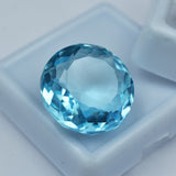 Limited Offer !! Natural Aquamarine Gemstone Round Shape Gemstone 13.45 Cts Aquamarine Faceted Gemstone AAA+ Quality Aquamarine Loose Gemstone 13x13x11mm