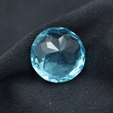 Limited Offer !! Natural Aquamarine Gemstone Round Shape Gemstone 13.45 Cts Aquamarine Faceted Gemstone AAA+ Quality Aquamarine Loose Gemstone 13x13x11mm
