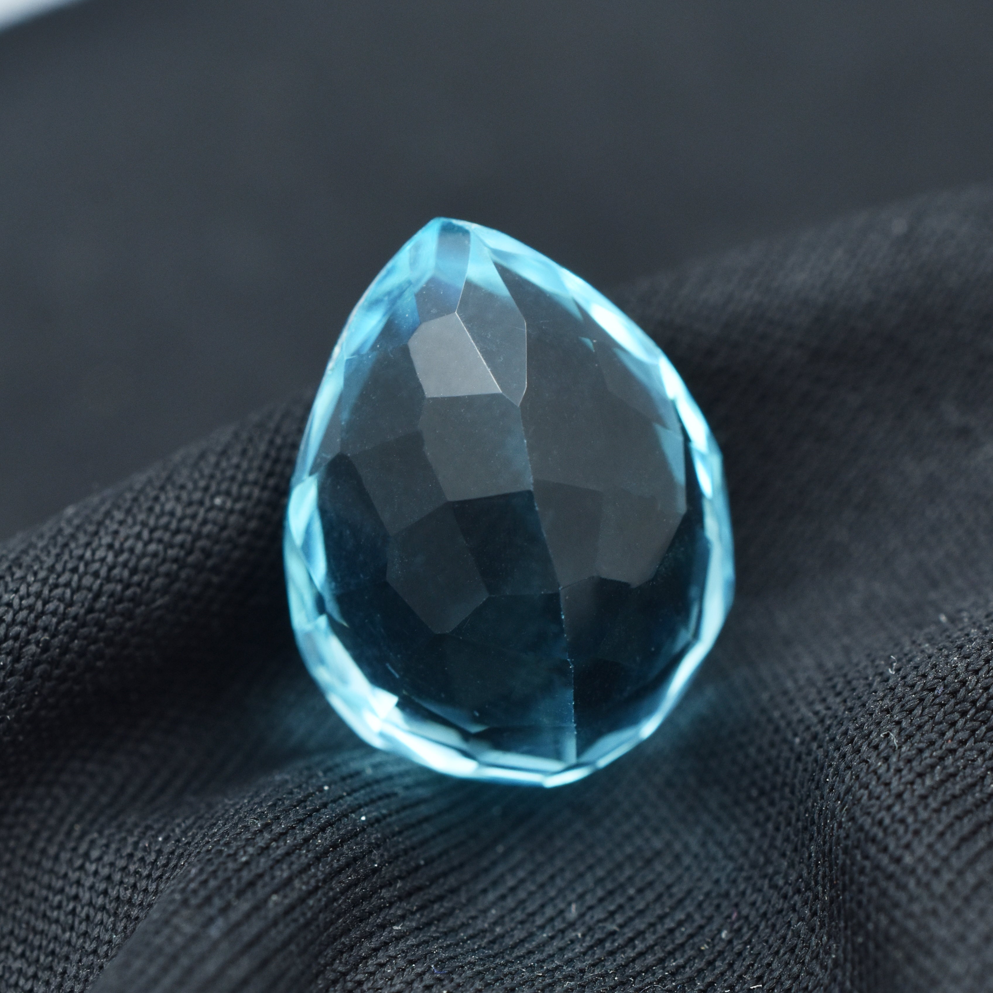 Winter Sale With Best Aqua Gem !!! Certified Natural 14.22 Ct Pear Cut Pendant Making Aquamarine Gem Loose Gemstone | Free Delivery With Excellent Gift