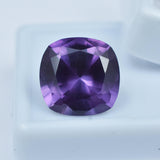 Natural Alexandrite 9.45 Ct Square Cushion on White Box – Color-Change Gemstone