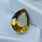 6.85 Ct Pear Shape Alexandrite Gemstone on White Box – Certified Color-Change Gem