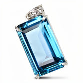 natural sapphire pendant