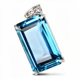 natural sapphire pendant