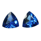 Natural Sapphire Blue Trillion Cut 21 Ct Pair loose gemstones