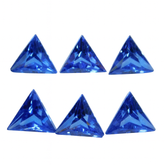 Natural Sapphire Blue 6 Pcs CERTIFIED Loose Gemstones Trillion Shape 5x5 mm Lot