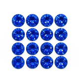 50 Pcs Natural Sapphire Blue Round Diamond Gemstone CERTIFIED Lot 5 mm