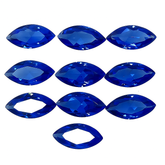 10.23 Carat Blue Sapphire Marquise Lot 7x5 Natural CERTIFIED Rare Loose Gemstone