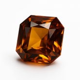 Square Cut 7.95 Ct Natural Ceylon Sapphire Orange Rare Loose Gemstone CERTIFIED