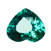 Certified 8.63 Ct Natural Grandidierite Bluish Green Heart Cut Loose Gemstones