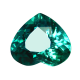Certified 8.63 Ct Natural Grandidierite Bluish Green Heart Cut Loose Gemstones