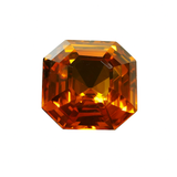 Ring Size Gem 6 Ct Natural Orange Sapphire Square Cut CERTIFIED Loose Gemstone