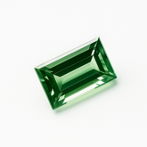 Bluish Green Baguette Cut Natural 3.40 Ct Montana Sapphire Gemstone CERTIFIED