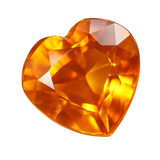 Stunning Orange Color 9 Ct Heart Cut Natural Sapphire Loose Gemstone CERTIFIED