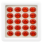 12 Pcs Natural Sapphire Orange Color Oval Cut CERTIFIED Gemstone Lot 7x5 mm