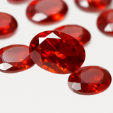 12 Pcs Natural Sapphire Orange Color Oval Cut CERTIFIED Gemstone Lot 7x5 mm