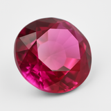 Natural 6.45 Carat Round Cut Ceylon Pink Sapphire CERTIFIED Loose Gemstone