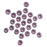 8 pcs 5mm natural pink sapphire round brilliant cut certified gemstones