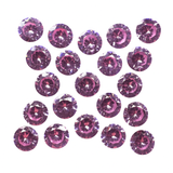Loose pink sapphire gemstones lot – 8 pcs 5mm natural round brilliant cut stones
