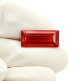 6.70 Carat Natural Padparadscha Sapphire Baguette Cut Loose Gemstone Mini Cut Stone