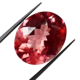 Jwelery Making Gem | September Birth Stone | Natural Certified Oval Shape 10.45 Carat Padparadscha Sapphire Loose Gemstone