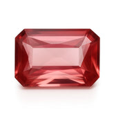 Certified Padparadscha Sapphire Emerald Cut 9.65 Ct Sri Lanka loose gemstone