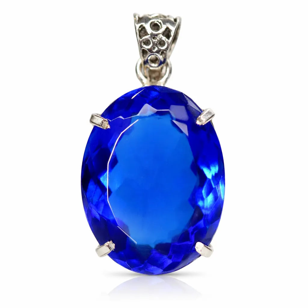 natural sapphire pendant