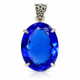 natural sapphire pendant