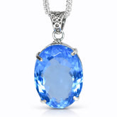 natural sapphire pendant