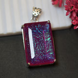 83.05 Ct 925 Sterling Silver Monarch Opal Gems CERTIFIED Lab Created Pendant