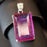 83.05 Ct 925 Sterling Silver Monarch Opal Gems CERTIFIED Lab Created Pendant