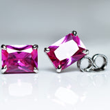 Mozambique Natural Earring Pair CERTIFIED Emerald Pink Ruby Gift For Birthday