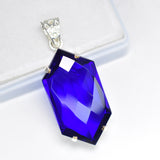 81.45 Ct CERTIFIED 925 Sterling Silver Fancy Blue Topaz Gemstone Pendant