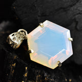 Australian Natural Opal 62 Ct CERTIFIED 925 Sterling Silver Fancy Gems Pendant