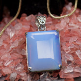 925 Sterling Silver 120.56 Ct Natural Pendant Opal Emerald Gemstone Free Gift