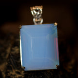 925 Sterling Silver 120.56 Ct Natural Pendant Opal Emerald Gemstone Free Gift