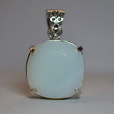 Certified Square Cushion 57.75 Ct 925 Sterling Silver Opal Gems Pendant