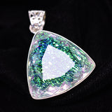 Monarch Opal 63 Ct 925 Sterling Silver Pendant Certified Lab Created Gemstone