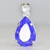 sterling silver sapphire pendant