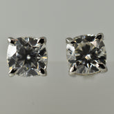 Perfect Square Cushion 12.3 Ct Synthetic White Flawless Moissanite Earring Pair