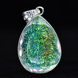 Lab Created Monarch Multicolor Opal 81.74 Ct Certified Pear Cut Pendant Gemstone